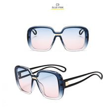 Load image into Gallery viewer, Oversize Square Sunglasses Women Brand Gradient Colorful UV400 Goggles Eyewear Frame Ladies Shades