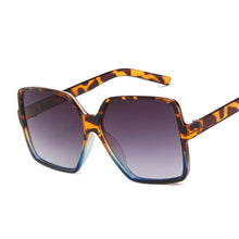 Load image into Gallery viewer, Oversized Ladies Sunglasses Women Vintage Square Big Frame Sun Glasses Female Leopard Gradient Glasses Oculos De Sol