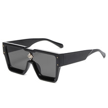 Load image into Gallery viewer, Oversized Square Sunglasses Vintage Women Sun Glasses Black Shades UV400 Retro Men Male Female Oculos Gafas De Sol