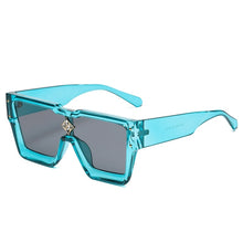 Load image into Gallery viewer, Oversized Square Sunglasses Vintage Women Sun Glasses Black Shades UV400 Retro Men Male Female Oculos Gafas De Sol