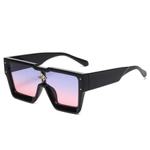 Load image into Gallery viewer, Oversized Square Sunglasses Vintage Women Sun Glasses Black Shades UV400 Retro Men Male Female Oculos Gafas De Sol