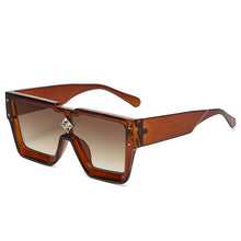 Load image into Gallery viewer, Oversized Square Sunglasses Vintage Women Sun Glasses Black Shades UV400 Retro Men Male Female Oculos Gafas De Sol