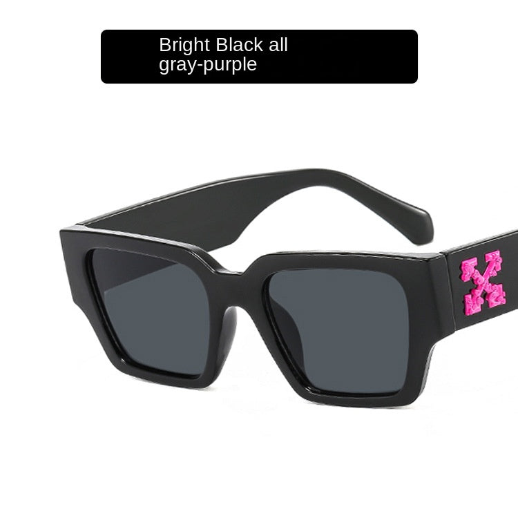 Oversized Square Sunglasses Women 2023 X Brand Designer  Ladies Trendy Gradient Sunglasses Sunglasses Women