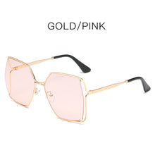 Load image into Gallery viewer, Oversized Square Sunglasses Women Steampunk Metal Frames Vintage Sun Glasses Female Goggle Shades UV400