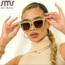 Load image into Gallery viewer, Oversized Sunglasses Women Vintage Square Sun Glasses Men UV400 Driving Shades Punk Cat Eye Goggles Eyewear Gafas De Sol