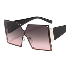 Load image into Gallery viewer, Oversized Trend 2023 sunglasses brand woman Stempunk square women Gafas de sol mujer