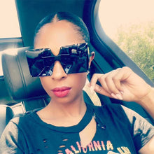 Load image into Gallery viewer, Oversized Trend 2023 sunglasses brand woman Stempunk square women Gafas de sol mujer