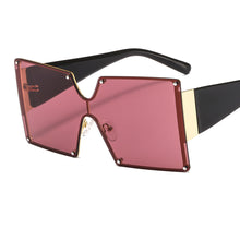 Load image into Gallery viewer, Oversized Trend 2023 sunglasses brand woman Stempunk square women Gafas de sol mujer