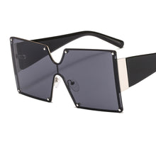 Load image into Gallery viewer, Oversized Trend 2023 sunglasses brand woman Stempunk square women Gafas de sol mujer