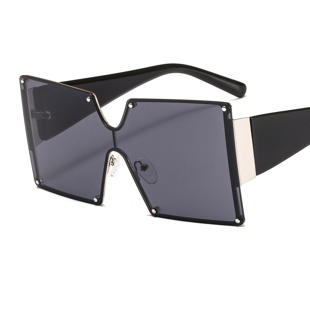 Oversized Trend 2023 sunglasses brand woman Stempunk square women Gafas de sol mujer