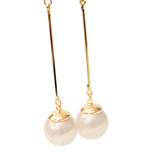 New Pearl Earrings Women Dangle Earring Girl Jewelry Golden perle pendientes boucles brincos