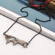 Load image into Gallery viewer, New Personality Bijoux Fashion Gold World Map Combination Pendant Necklace For Women Fine Jewelry Collier Femme