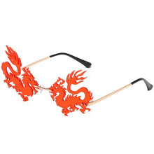 Load image into Gallery viewer, Personality Frameless Dragon And Phoenix Sunglasses Men Women Jane Street Shooting Travel Beach Dance Party