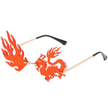 Load image into Gallery viewer, Personality Frameless Dragon And Phoenix Sunglasses Men Women Jane Street Shooting Travel Beach Dance Party