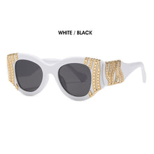 Load image into Gallery viewer, Personality Metal Decoration Ladies Sunglasses Classic Retro Catwalk Trend Wild Gorgeous High-quality Sunglasses