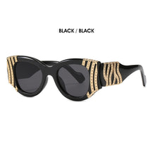 Load image into Gallery viewer, Personality Metal Decoration Ladies Sunglasses Classic Retro Catwalk Trend Wild Gorgeous High-quality Sunglasses