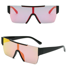 Load image into Gallery viewer, Personality One-piece Rimless Sunglasses Men and Women Trendy Street Shooting Eyeglasses Color Glasses