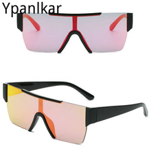 Load image into Gallery viewer, Personality One-piece Rimless Sunglasses Men and Women Trendy Street Shooting Eyeglasses Color Glasses