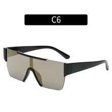 Load image into Gallery viewer, Personality One-piece Rimless Sunglasses Men and Women Trendy Street Shooting Eyeglasses Color Glasses