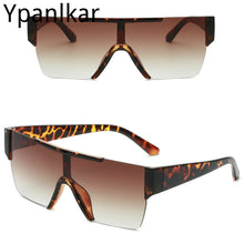 Load image into Gallery viewer, Personality One-piece Rimless Sunglasses Men and Women Trendy Street Shooting Eyeglasses Color Glasses