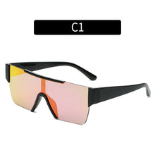 Load image into Gallery viewer, Personality One-piece Rimless Sunglasses Men and Women Trendy Street Shooting Eyeglasses Color Glasses