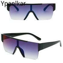 Load image into Gallery viewer, Personality One-piece Rimless Sunglasses Men and Women Trendy Street Shooting Eyeglasses Color Glasses