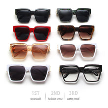 Load image into Gallery viewer, Personalized Sunglasses For Men, Square Millionaire Sunglasses, 2022 Vintage Glasses For Hip Hop  Leopard Print Gafas