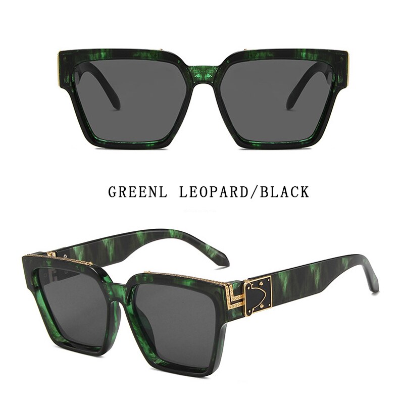 Personalized Sunglasses For Men, Square Millionaire Sunglasses