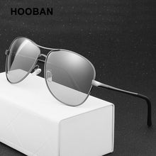 Load image into Gallery viewer, Photochromic Polarized Sunglasses Men Women Classic Pilot Chameleon Sun Glasses Change Color Fishing Eyeglasses