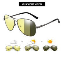 Load image into Gallery viewer, Photochromic Polarized Sunglasses Men Women Classic Pilot Chameleon Sun Glasses Change Color Fishing Eyeglasses