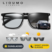 Load image into Gallery viewer, Photochromic Sunglasses Men Polarized Driving Sun Glasses Square Rivet Frame Women Change Color Eyewear 100%UV Protection