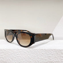 Load image into Gallery viewer, Pink White Black Oval Mini Small Frame  Women&#39;s Sunglasses Graffiti Oval Men&#39;s Glasses