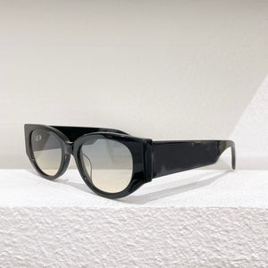 Pink White Black Oval Mini Small Frame  Women's Sunglasses Graffiti Oval Men's Glasses