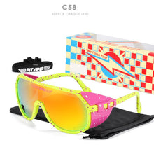 Load image into Gallery viewer, Pit Viper One Piece Sunglasses Oversized Mirror UV400 Goggle Oval Flat Top Colorful Shades With Free Box