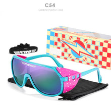 Load image into Gallery viewer, Pit Viper One Piece Sunglasses Oversized Mirror UV400 Goggle Oval Flat Top Colorful Shades With Free Box
