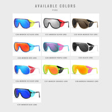 Load image into Gallery viewer, Pit Viper One Piece Sunglasses Oversized Mirror UV400 Goggle Oval Flat Top Colorful Shades With Free Box