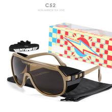 Load image into Gallery viewer, Pit Viper One Piece Sunglasses Oversized Mirror UV400 Goggle Oval Flat Top Colorful Shades With Free Box