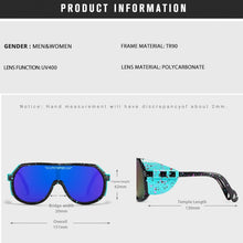 Load image into Gallery viewer, Pit Viper One Piece Sunglasses Oversized Mirror UV400 Goggle Oval Flat Top Colorful Shades With Free Box