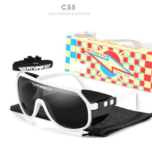 Load image into Gallery viewer, Pit Viper One Piece Sunglasses Oversized Mirror UV400 Goggle Oval Flat Top Colorful Shades With Free Box
