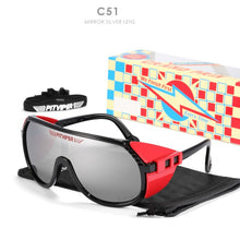 Load image into Gallery viewer, Pit Viper One Piece Sunglasses Oversized Mirror UV400 Goggle Oval Flat Top Colorful Shades With Free Box