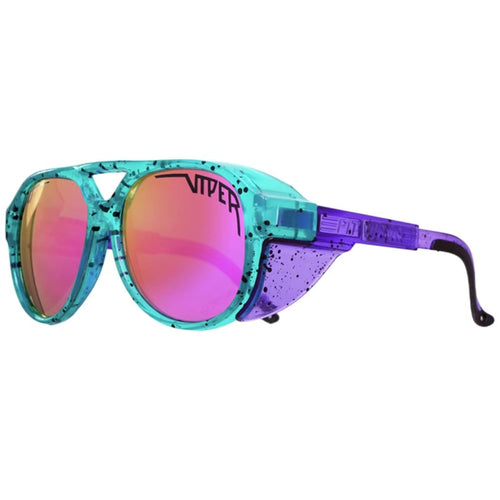 Pit Viper Sunglasses Pilot Punk Style Polarized Mirror UV400 Goggle Oval Flat Top Colorful Driving Shades With Free Box