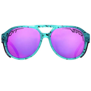 Pit Viper Sunglasses Pilot Punk Style Polarized Mirror UV400 Goggle Oval Flat Top Colorful Driving Shades With Free Box