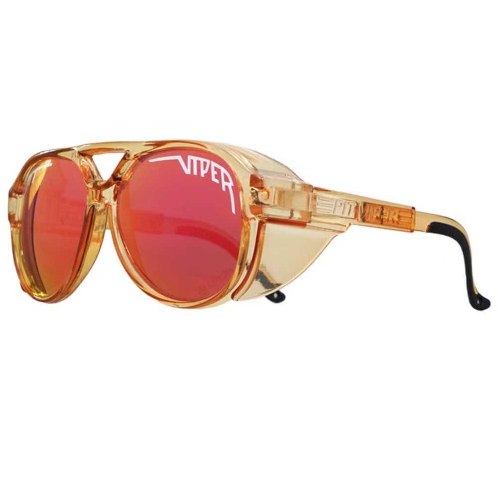 Pit Viper Sunglasses Pilot Punk Style Polarized Mirror UV400 Goggle Oval Flat Top Colorful Driving Shades With Free Box