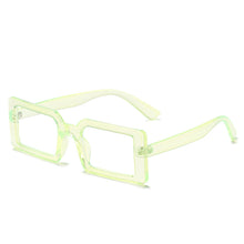 Load image into Gallery viewer, Plain Blue Light Proof Transparent Glasses Retro Literature Jelly Color Flat Lens Frame Tide