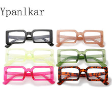 Load image into Gallery viewer, Plain Blue Light Proof Transparent Glasses Retro Literature Jelly Color Flat Lens Frame Tide