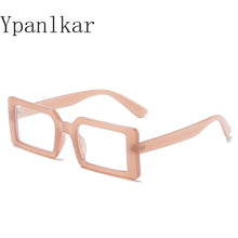 Load image into Gallery viewer, Plain Blue Light Proof Transparent Glasses Retro Literature Jelly Color Flat Lens Frame Tide