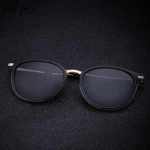 Polarized Mens Black Sunglasses 2023 Brand Designer Stylish Metal Frame Round Sun Glasses Men Women Oculos De Sol Masculino
