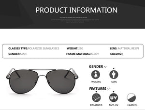 Polarized Sunglasses Men Brand Classic Pilot Sun Glasses Fishing Driving Goggles sun glasses Wome Oculos