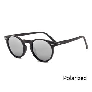 Polarized Sunglasses Men Women  Round TAC Lens TR90 Frame Brand Designer Driving Sun Glasses Oculos De Sol UV400