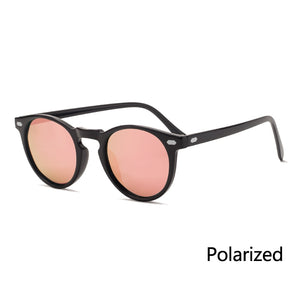 Polarized Sunglasses Men Women  Round TAC Lens TR90 Frame Brand Designer Driving Sun Glasses Oculos De Sol UV400